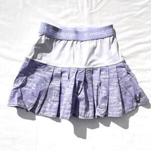 Moodytiger Girls 130 US 8 Athletic Skirt Golf Tennis Lavender Purple Shorts